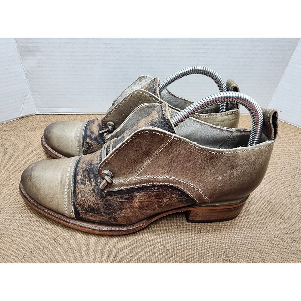 Freebird By Steven Mabel Women Multi Distressed Leather Oxford Shoes Size 9